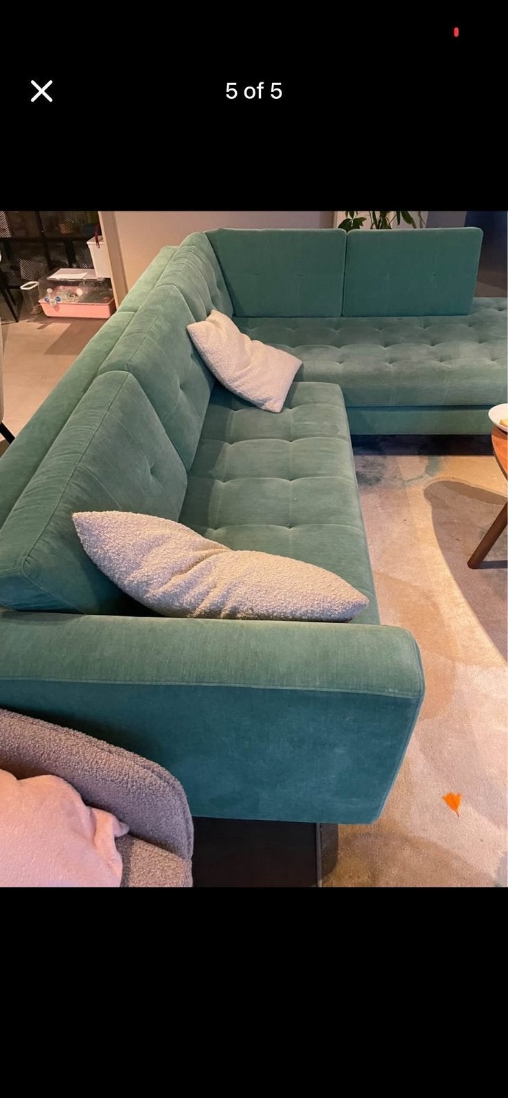 Sofa company hoekzetel + poef, Maison & Meubles, Canapés | Sofas & Chaises Longues, Enlèvement, Comme neuf