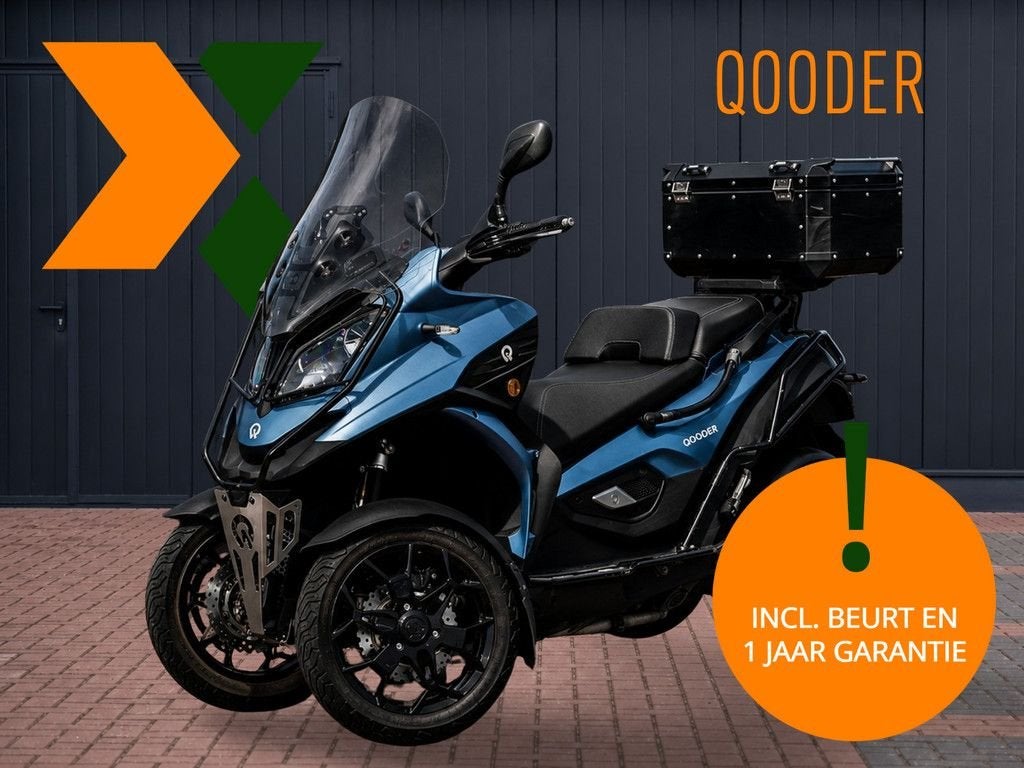 Quadro Qooder QV4 | Hoog windscherm | Topkoffer | Valbeugels, Scooter, Bedrijf, 399 cc