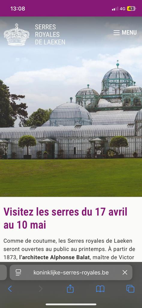 Échange tickets serres laeken, Tickets & Billets, Loisirs | Autre