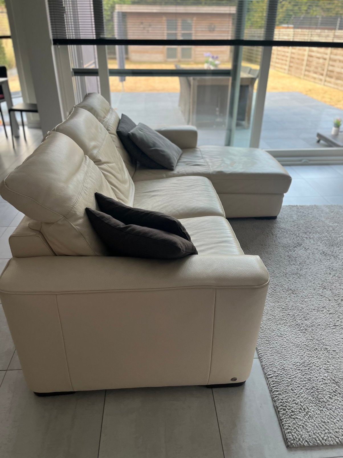 Zetel Natuzzi, 125 à 150 cm, Comme neuf, Enlèvement, Quatre personnes ou plus