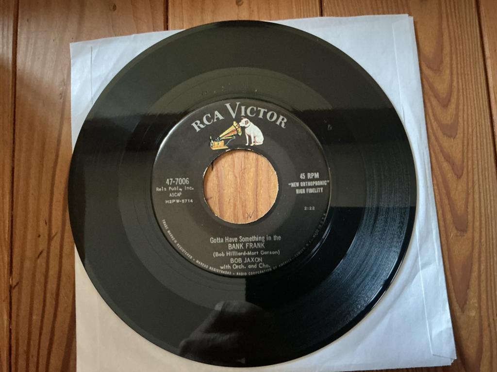 7” Bob Jaxon - gotta have something in the bank Frank, Ophalen of Verzenden, Gebruikt