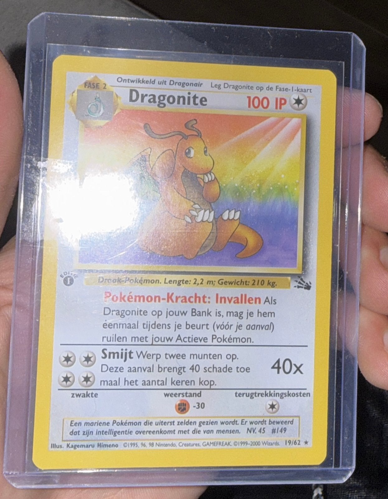 1st edition dragonite dutch, Enlèvement ou Envoi, Comme neuf