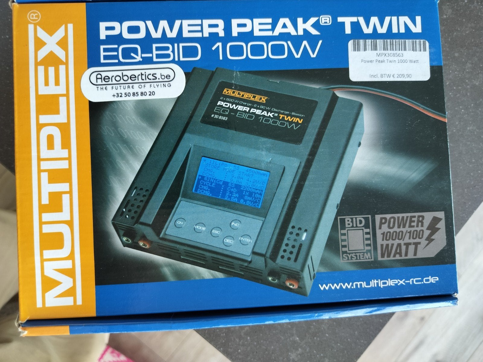 lader multiplex duo 1000 W, Ophalen, Zo goed als nieuw