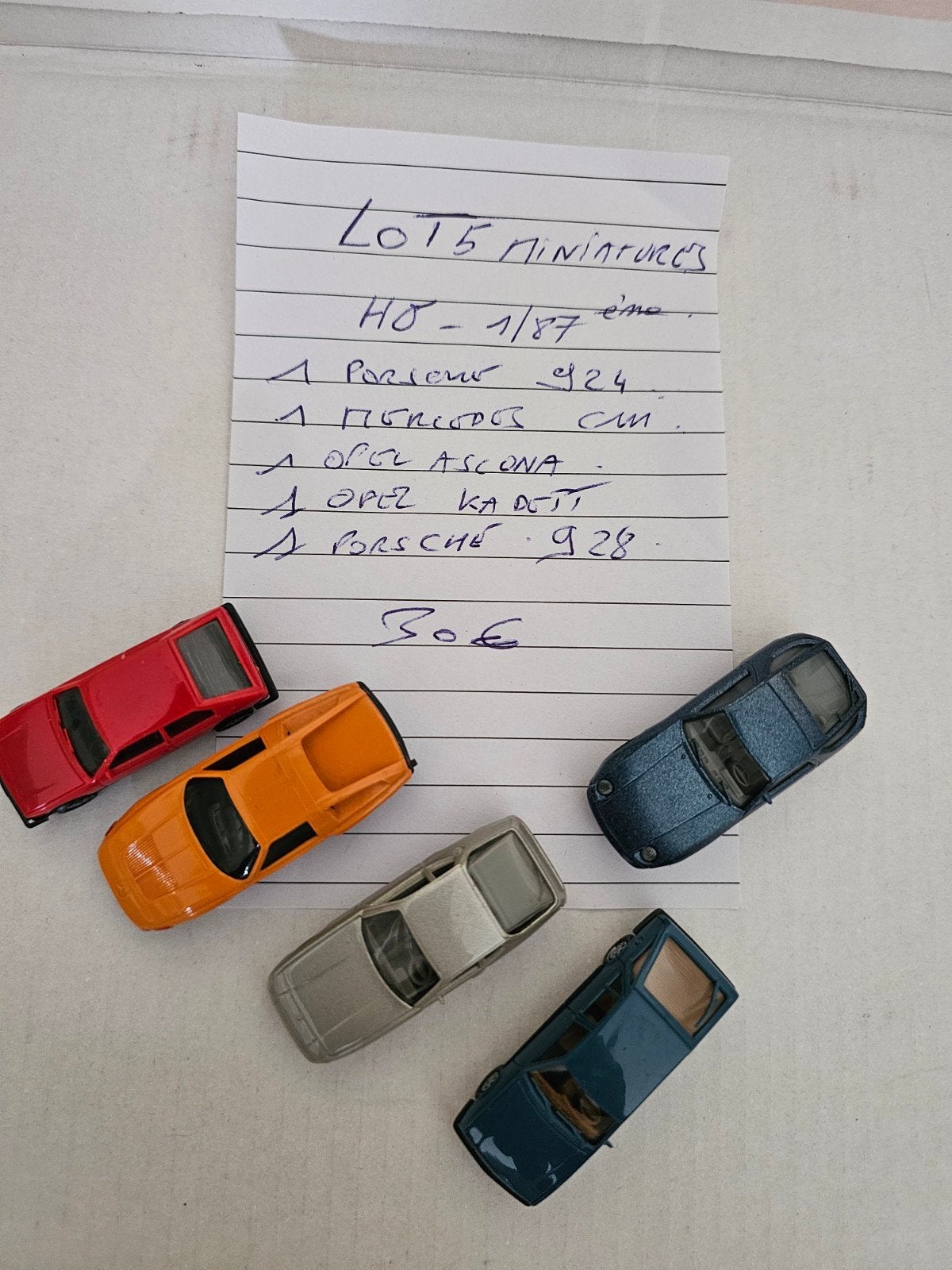 lot 5 miniatures HO vintage, Enlèvement ou Envoi