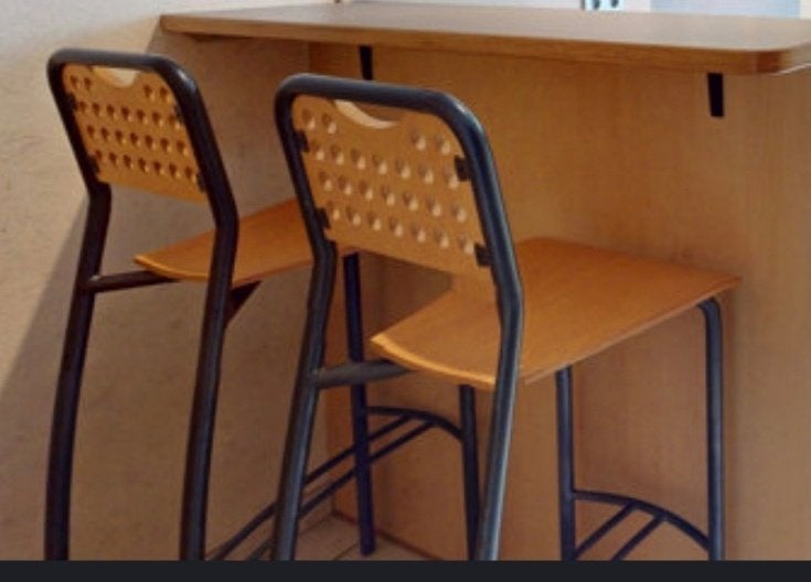 Barstoelen (kwaliteit), Ophalen, Met voetsteun, Zo goed als nieuw, 90 cm of meer
