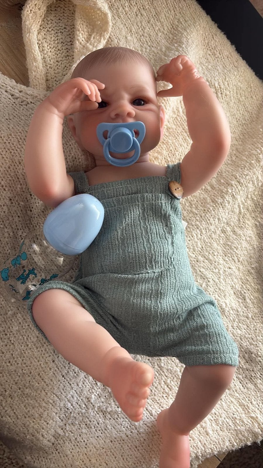 Prachtig baby reborn, Verzamelen, Poppen, Ophalen of Verzenden, Zo goed als nieuw