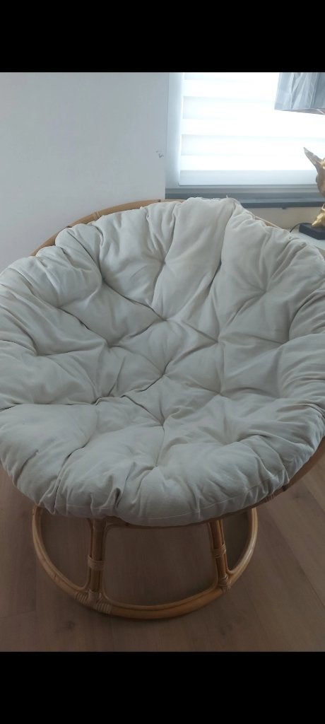 Loveuse lounge rotin beige, Maison & Meubles, Fauteuils, 100 à 125 cm, Comme neuf, Enlèvement, 100 à 125 cm