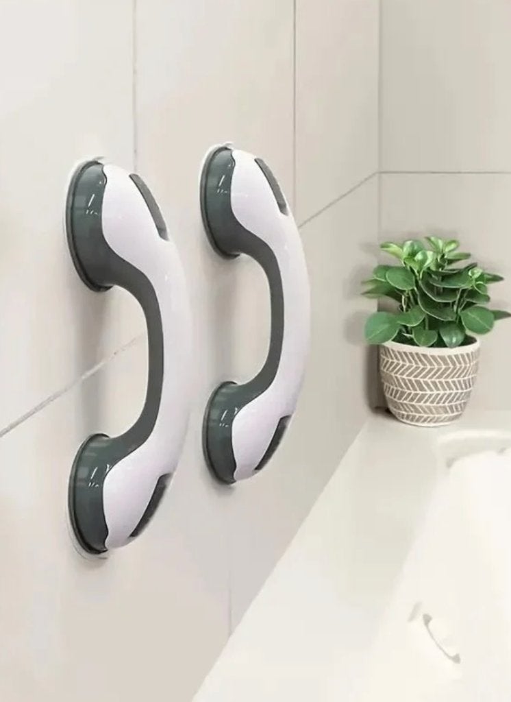 Barre d'appui (sans visse) à ventouse : 2 pièces !, Enlèvement ou Envoi, Neuf, Blanc, Accessoire de douche