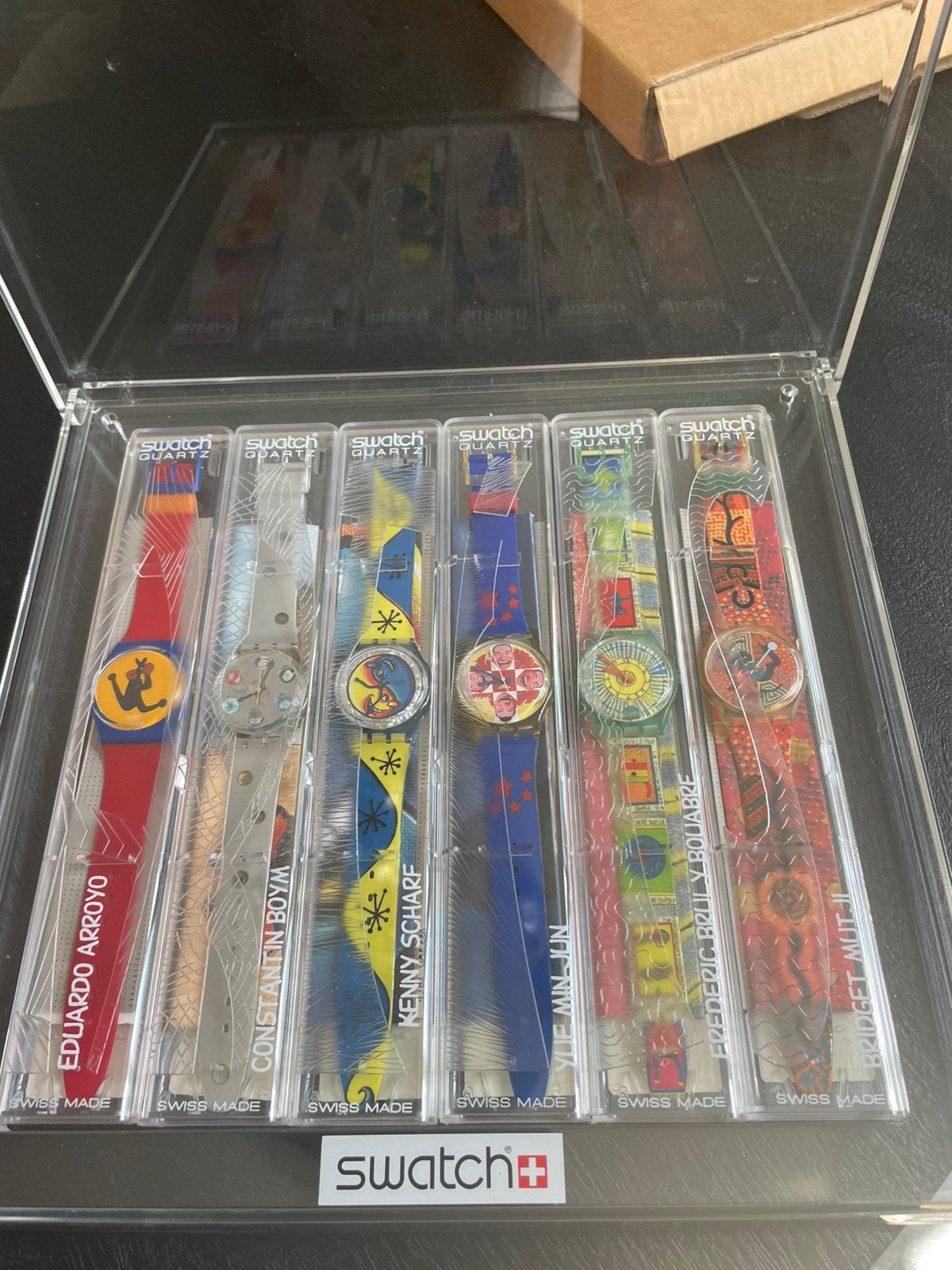 Diverse swatch horloges special edition.o.a. Marilyn monroe, Handtassen en Accessoires, Horloges | Dames, Ophalen, Kunststof, Polshorloge