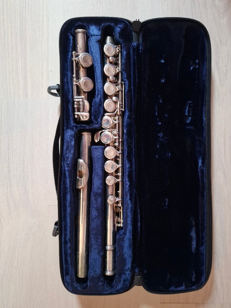 Dwarsfluit, Musique & Instruments, Enlèvement, Utilisé, Flûte traversière, Avec valise ou sac