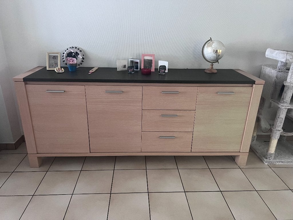 Eiken dressoir, Avec tiroir(s), 200 cm ou plus, Enlèvement, Utilisé