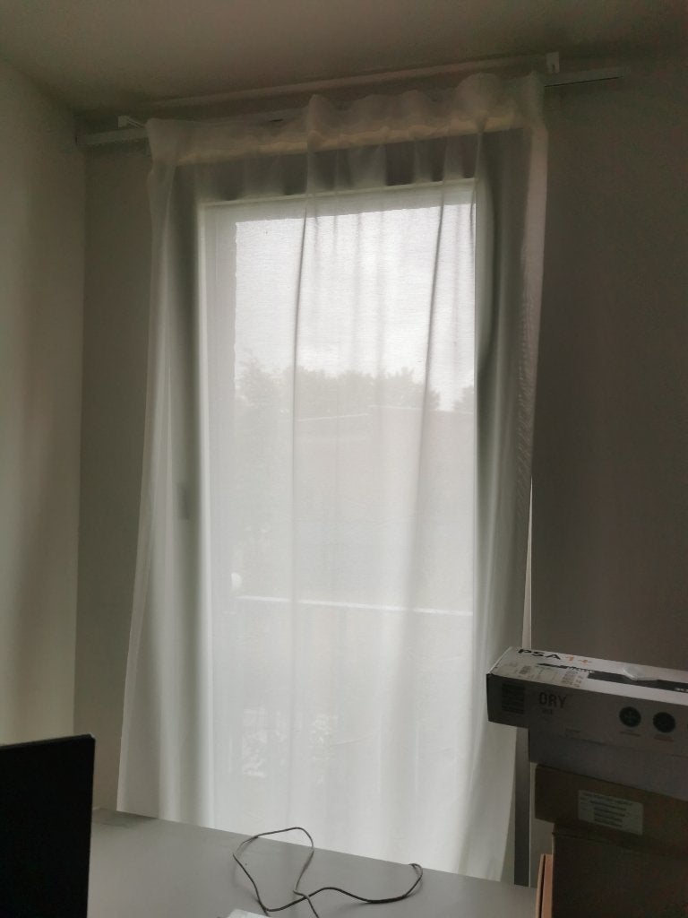 IKEA HILJA – transparante witte gordijnen, Ophalen, 300 cm, Wit, 145 cm