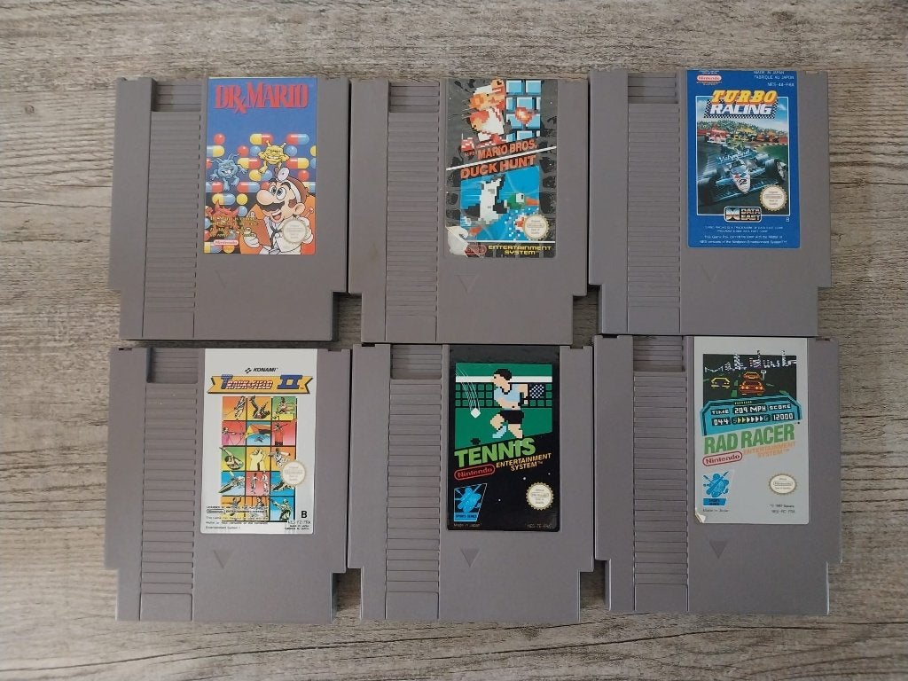 Lot de 6 jeux NES, 2 joueurs, À partir de 7 ans, Aventure et Action, Enlèvement