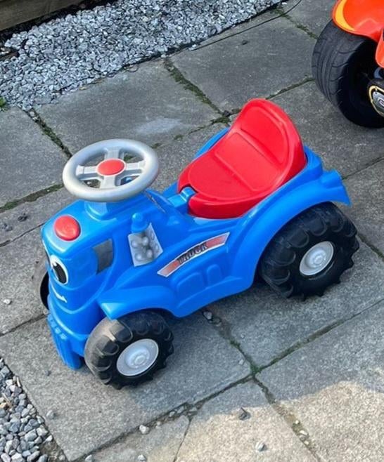 Tracteur bleu, Enlèvement, Comme neuf, Véhicule à pédales