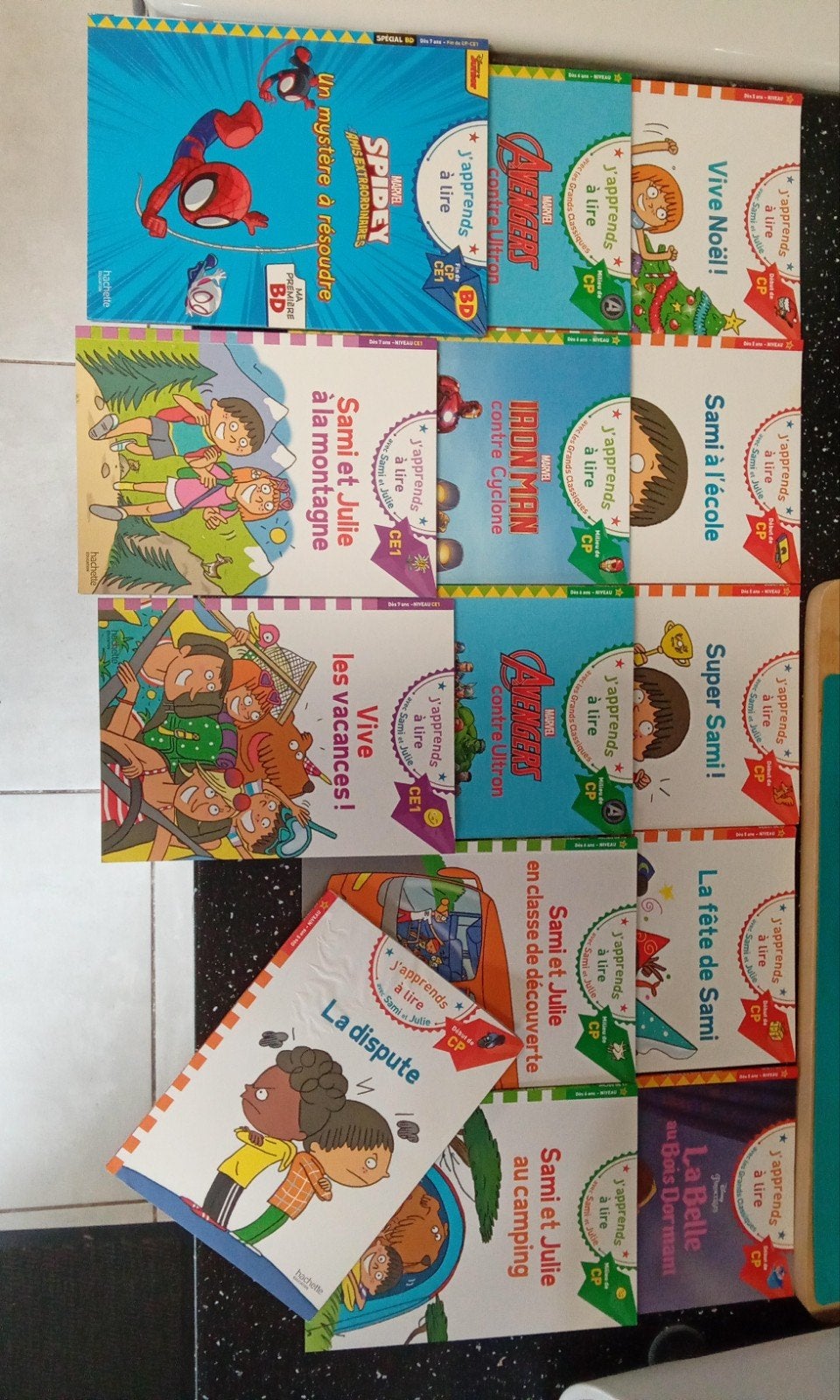 14 kinderboeken, Ophalen