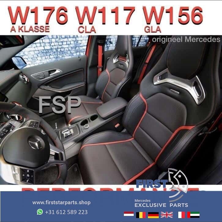 W176 A W117 CLA W156 GLA schaal stoelen 45 AMG Memory Leer !, -, Utilisé, -, -