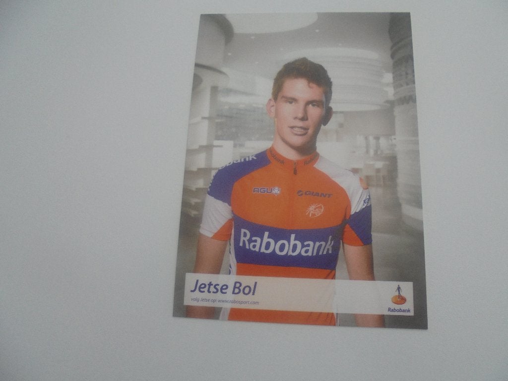 wielrenner-jetse bol, Collections, Photos & Gravures, Envoi, 1980 à nos jours, Comme neuf, Photo