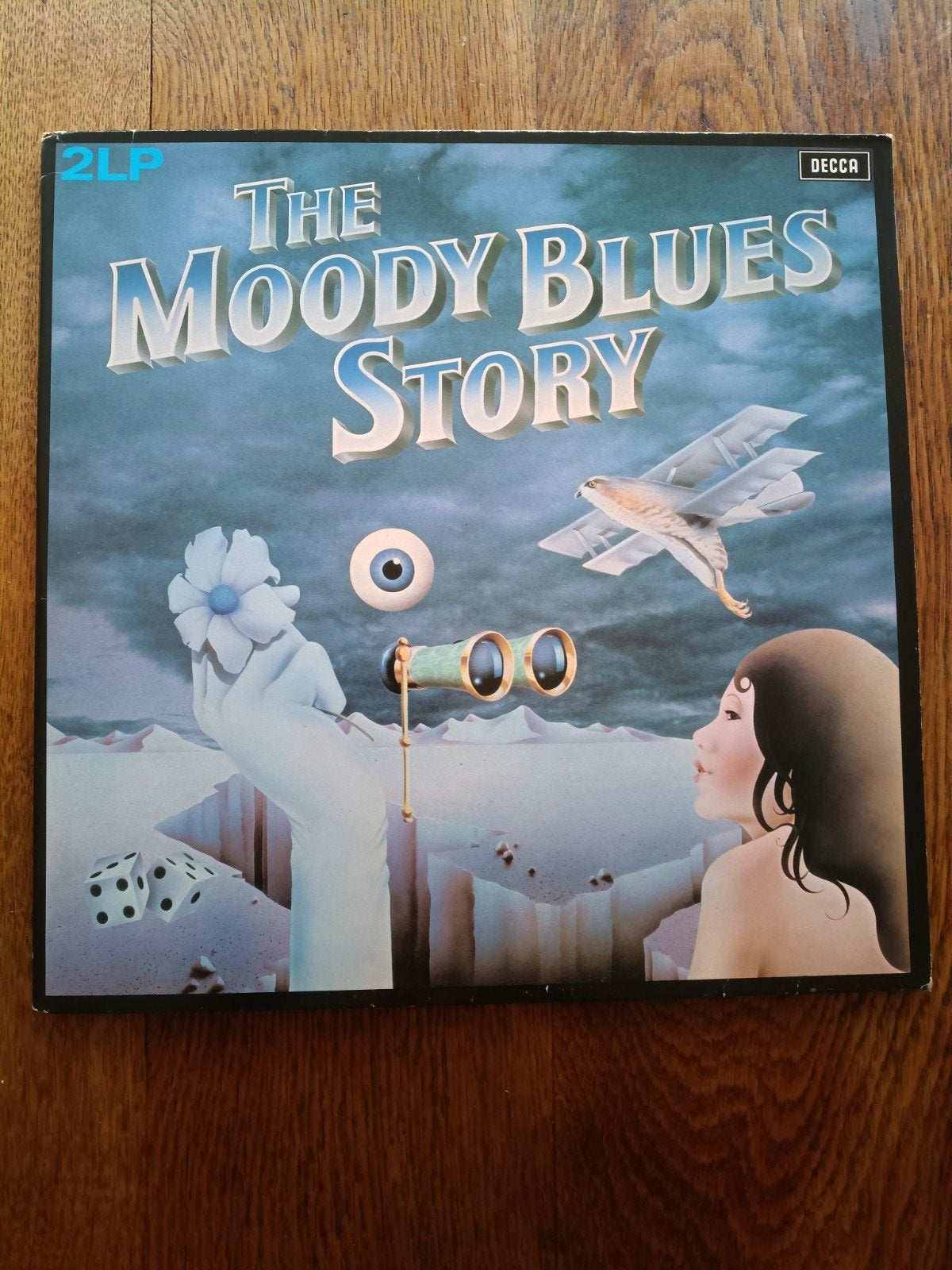 33 T dubbele vinyl The Moody Blues, Gebruikt, Overige formaten, Ophalen of Verzenden, Dubbel-LP
