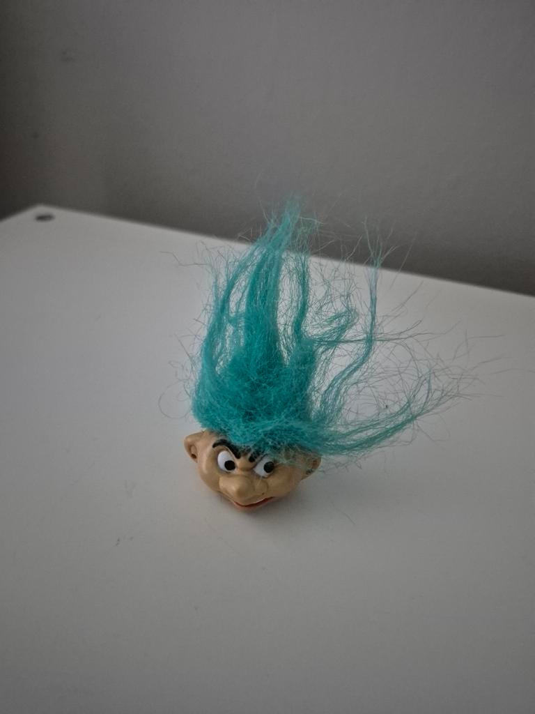 Troll mini popje voor op potlood, Ophalen of Verzenden