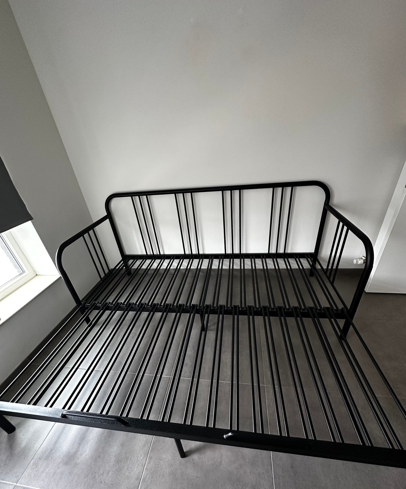Uitschuifbaar Bed - Beschikbaar t/m Augustus, Ophalen, 90 cm, Metaal, 210 cm