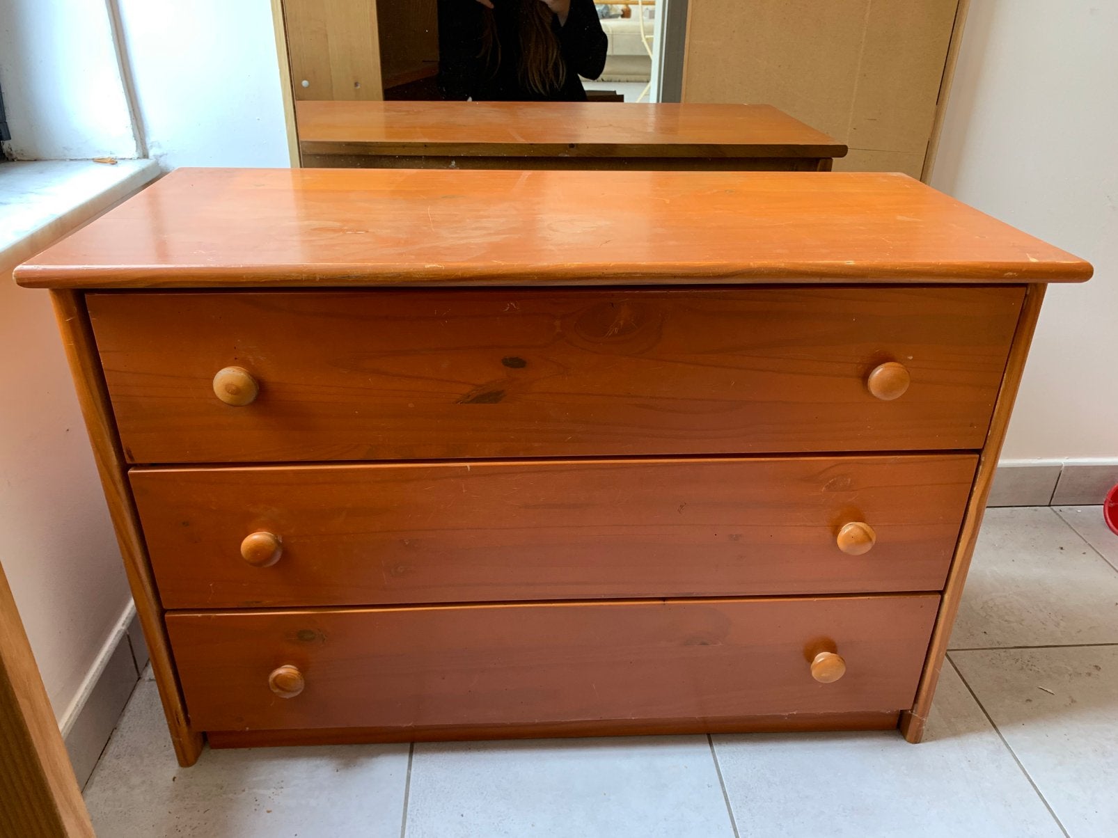 Commode en bois GRATUITE, Maison & Meubles, 3 ou 4 tiroirs, 25 à 50 cm, Moins de 100 cm, Enlèvement