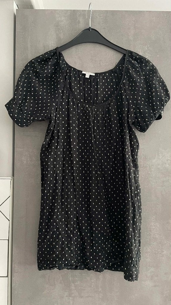 BLOUSE à pois blanc noir MAISON 123 longue L, Vêtements | Femmes, Blouses & Tuniques, Maison 123, Enlèvement ou Envoi, Comme neuf