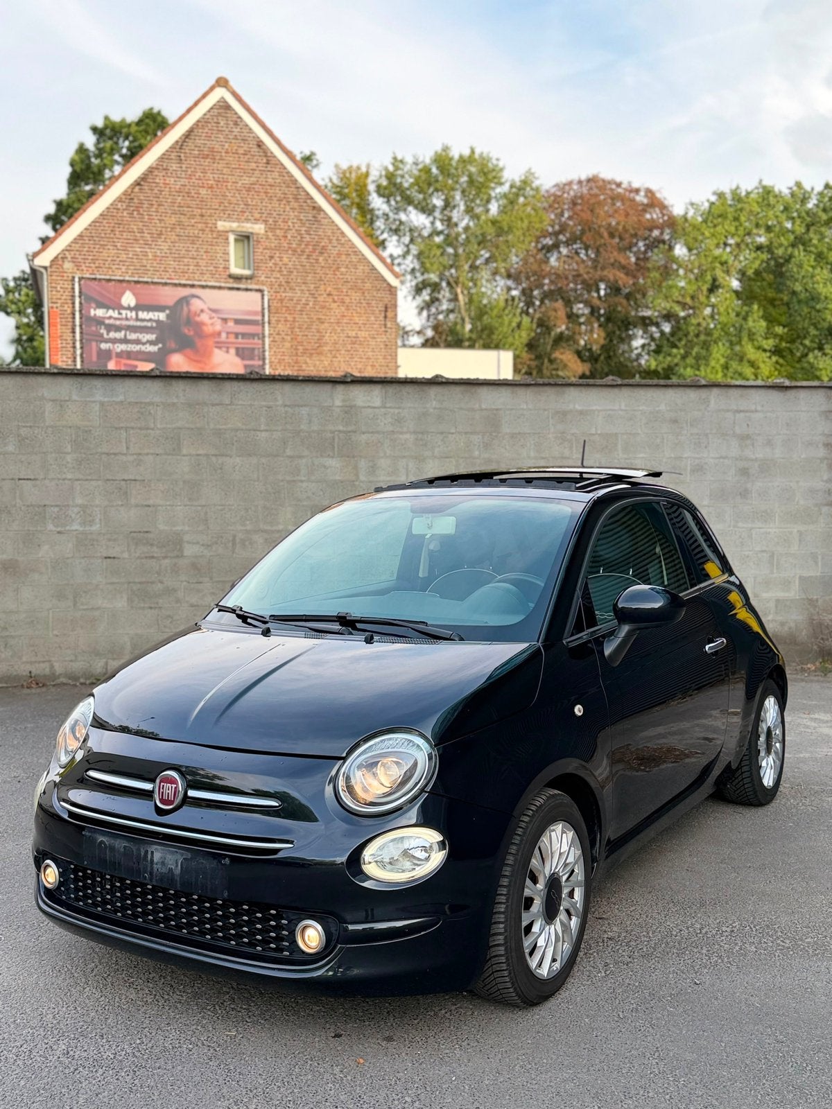 Fiat 500 Twinair pop 11/2015 Euro 6b, Stof, Zwart, Particulier, Overige carrosserie