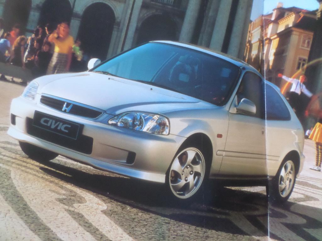 Honda Civic 3 deurs 5 deurs Aerodeck 1999 Brochure, Boeken, Auto's | Folders en Tijdschriften, Honda, Ophalen of Verzenden