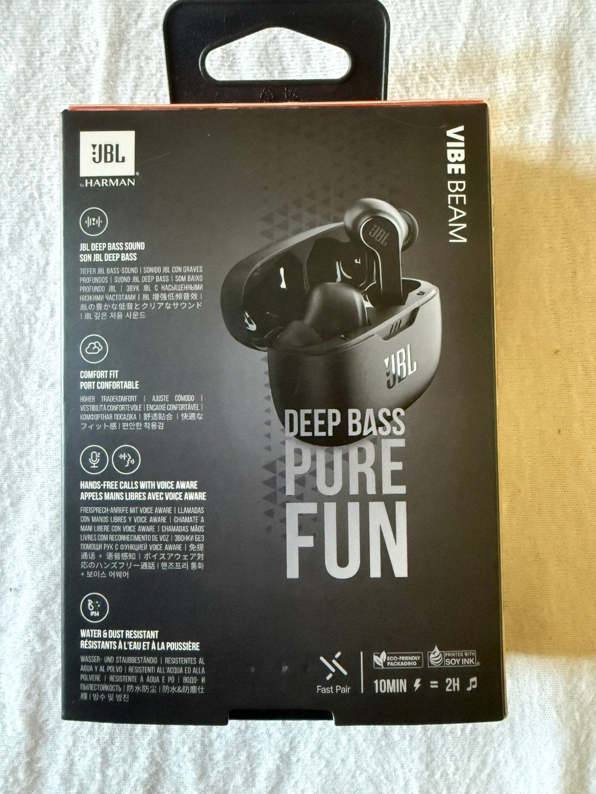 JBL vibe beam/perfect fit, Ophalen, Zo goed als nieuw, JBL