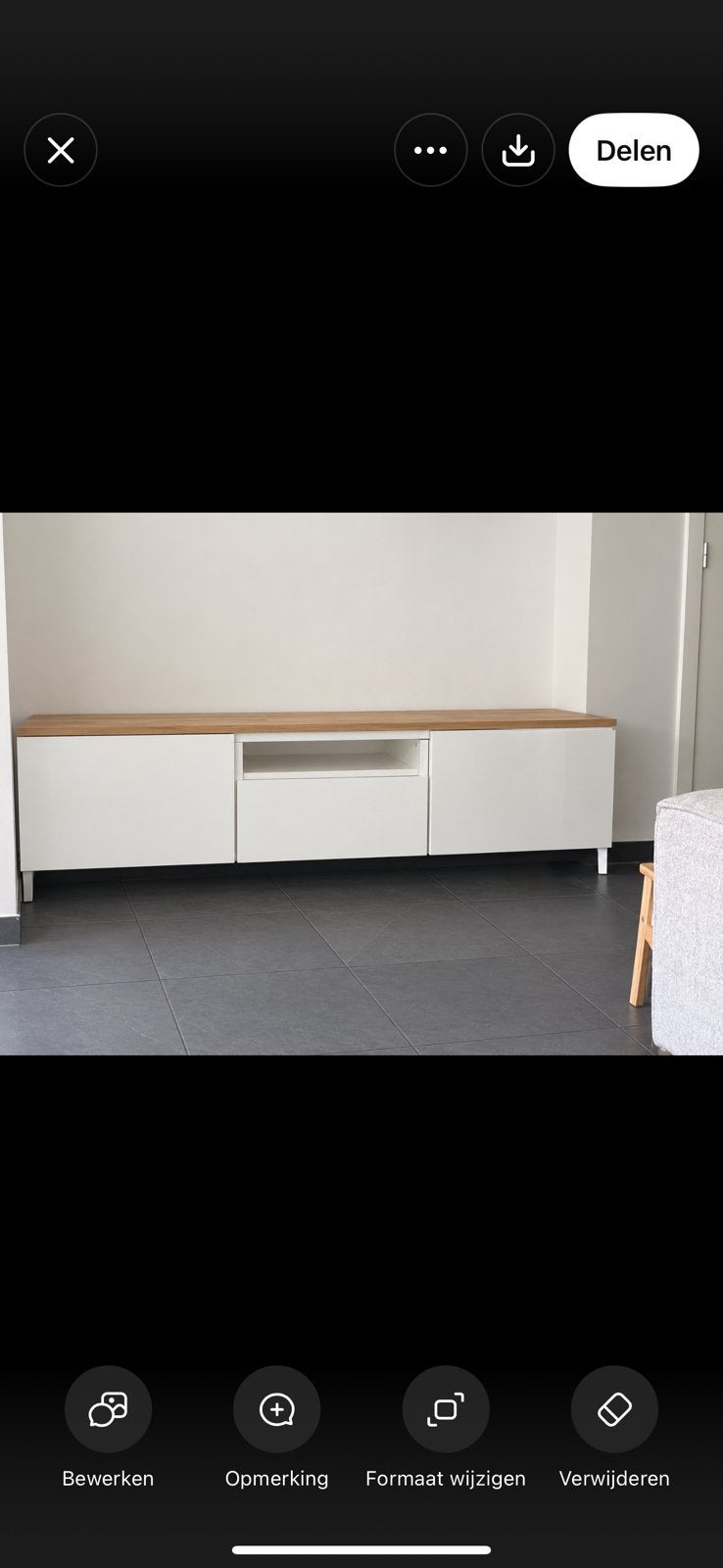 IKEA BESTÅ kast/dressoir/tv kast, Huis en Inrichting, Ophalen, Zo goed als nieuw