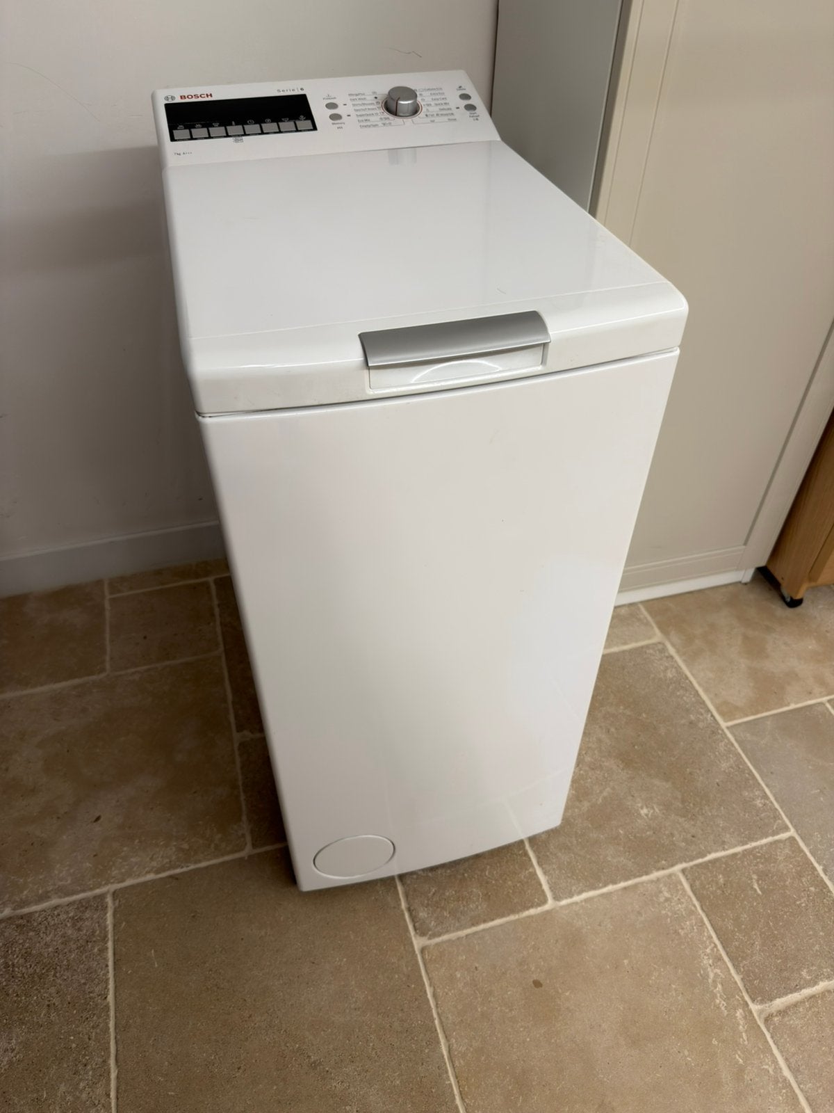 Wasmachine Bosch serie 6, Elektronische apparatuur, Wasmachines, Ophalen, Bovenlader, Zo goed als nieuw, Energieklasse A of zuiniger