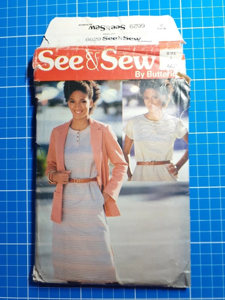Naaipatroon Butterick 6629 VINTAGE, Hobby en Vrije tijd, Kledingpatronen, Overige merken, Vrouw, Ophalen of Verzenden, Overige typen