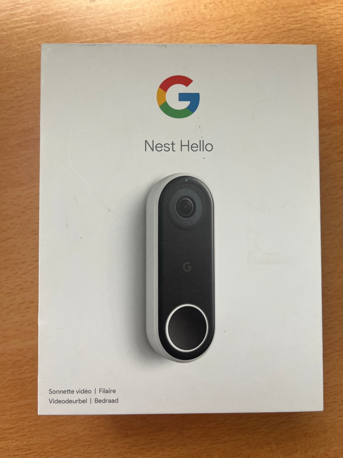 Google Nest Hello (Sonnette Vidéo Filaire)État neuf, complet, Enlèvement ou Envoi, Comme neuf, Filaire