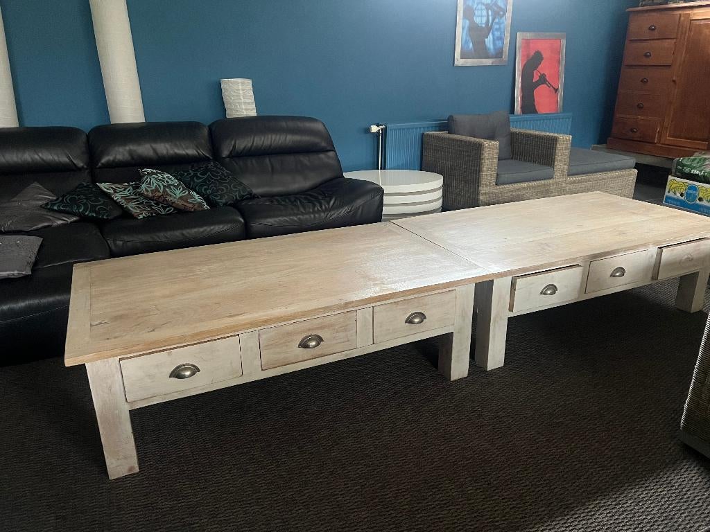 Tables basses de salon en manguier., Ophalen, Overige materialen, 100 tot 150 cm, 50 tot 100 cm
