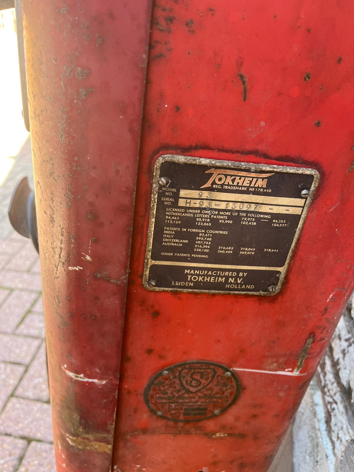 Tokheim 93, Ophalen, Gebruikt