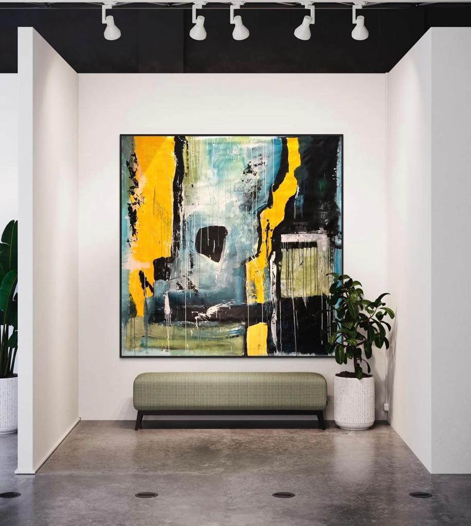 Toile d artiste de 2m sur 2 m, Enlèvement
