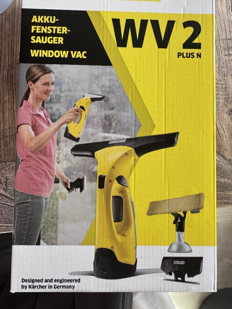 Nettoyeur de vitres Kärcher WV 2 Plus N – complet, Enlèvement ou Envoi, Essuie-vitre ou Raclette
