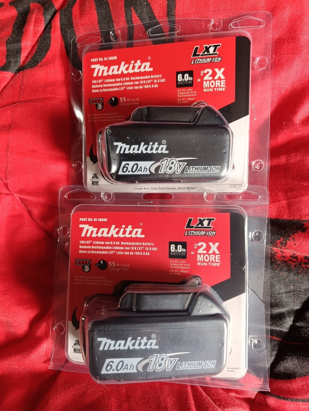 2 batteries Makita 18V 6ah (neuve dans l'emballage)