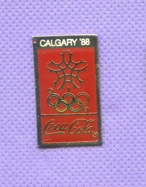 pins coca cola jeux olympiques calgary 1988 xa110, Verzenden, Merk, Speldje of Pin