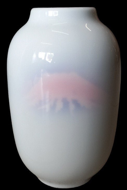 Vase japonais à motif de montagnes Fuji, Antiquités & Art, Enlèvement ou Envoi