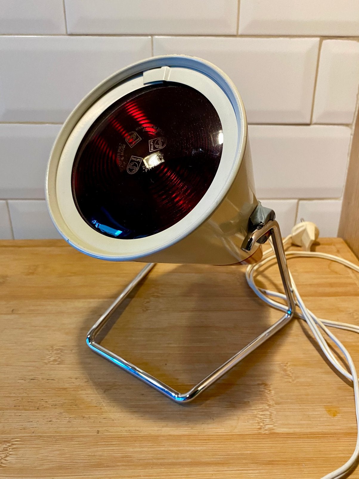 Vitage Phillips infraroodlamp, Elektronische apparatuur, Ophalen of Verzenden, Gebruikt, Overige typen
