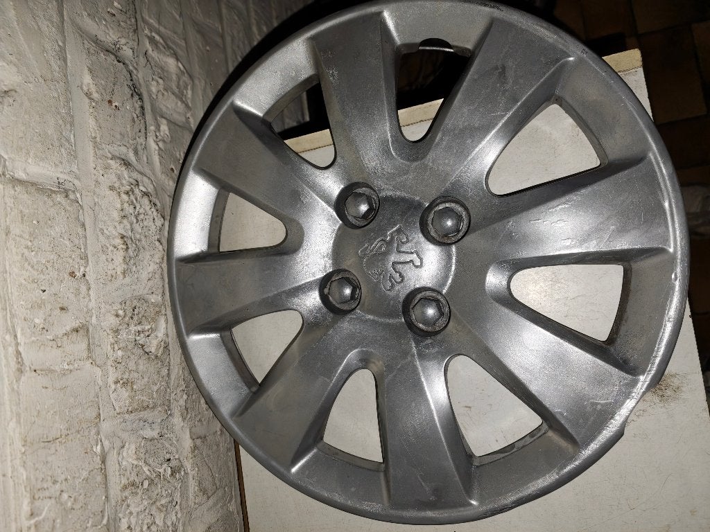 3x Originele Peugeot 207 wieldoppen 15" Brisbane OEM 5416R6, Enlèvement ou Envoi, Utilisé