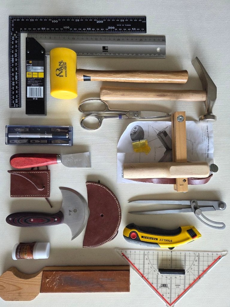 Lederbewerking benodigdheden, handgereedschap, Enlèvement, Comme neuf