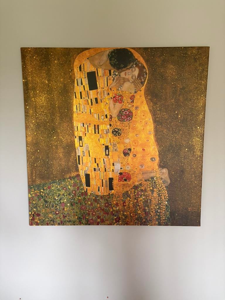 Ikea afbeelding Gustav Klimt - De kus, Antiek en Kunst, Ophalen
