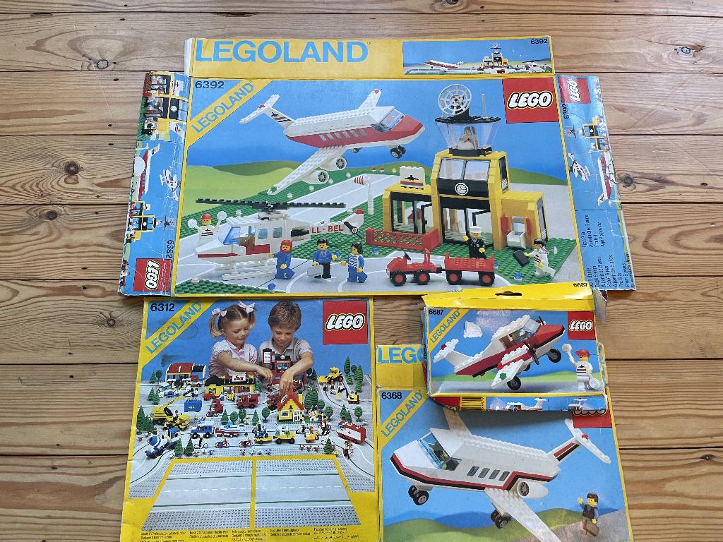 LEGO 6392 Airport + 6312 + 6368 + 6687, Kinderen en Baby's, Speelgoed | Duplo en Lego, Lego, Complete set, Compleet, Inclusief doos