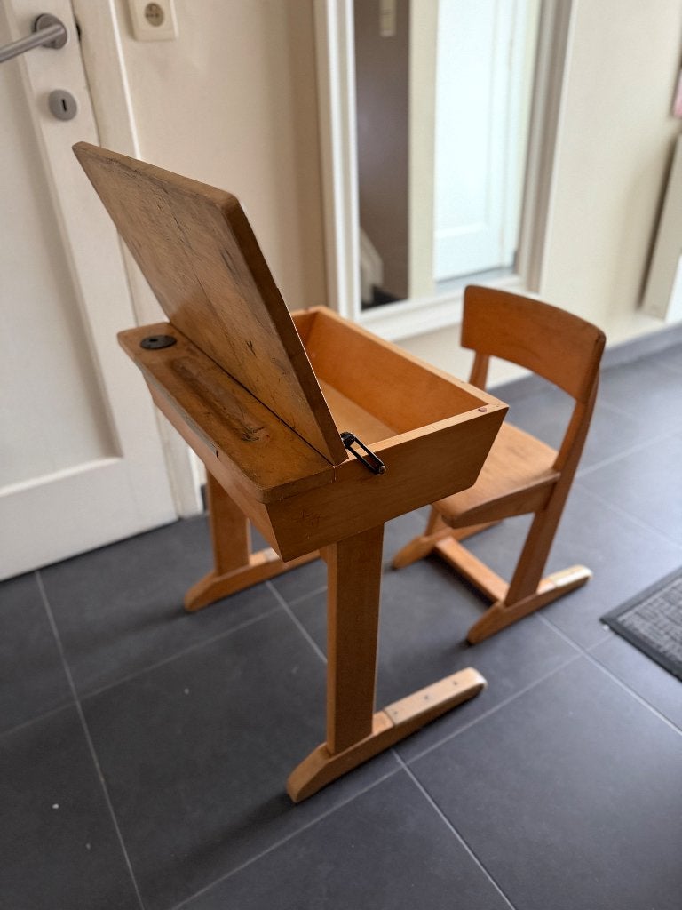 Bureau d’écolier, Bureau d'écolier, Vintage, Enlèvement, Utilisé