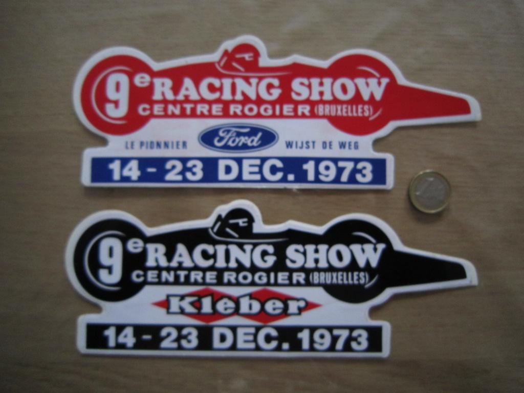 Retro/vintage sticker - Autosport Racing show Brussel, Verzamelen, Ophalen of Verzenden, Zo goed als nieuw, Sport
