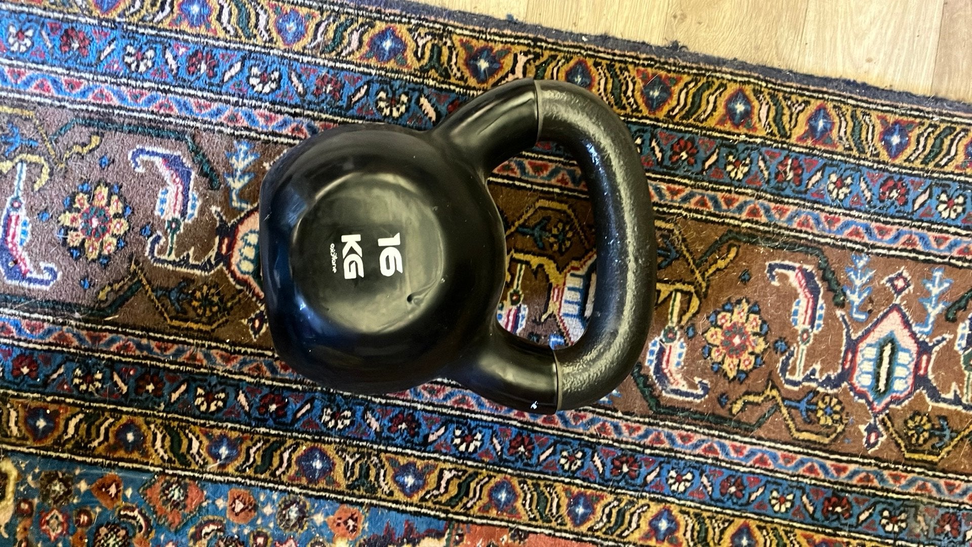 Kettlebel 16 kg, Sport en Fitness, Fitnessmaterialen, Ophalen, Zo goed als nieuw, Kettlebell