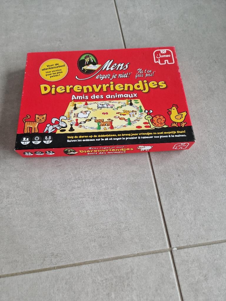 Mens erger je niet - dierenvriendjes, Hobby en Vrije tijd, Gezelschapsspellen | Bordspellen, Ophalen of Verzenden, Zo goed als nieuw
