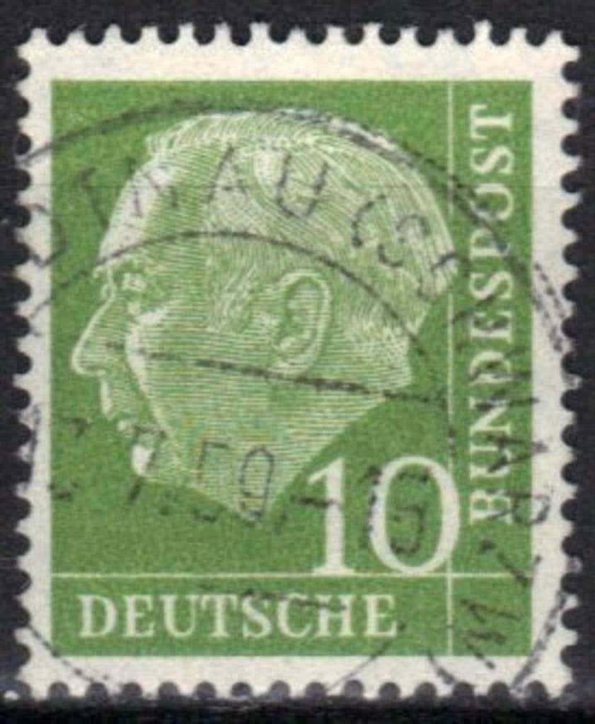 Duitsland Bundespost 1953-1954 - Yvert 67 - Heuss (ST), Verzenden, Gestempeld
